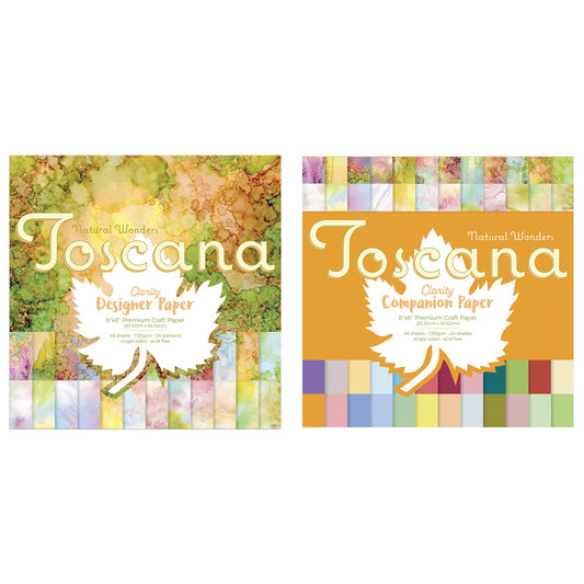 Toscana Designer & Companion 8" x 8" Paper Duo (Single-Sided)