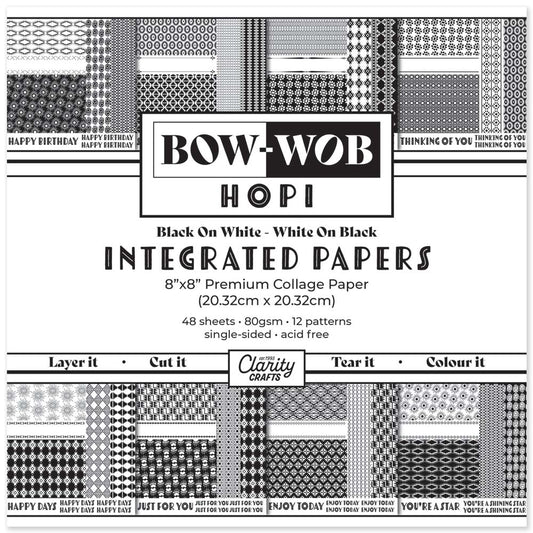 BOW-WOB 8" x 8" Collage Papers - Hopi Integrated Papers