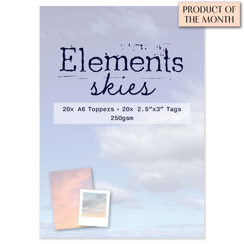 Elements - Skies A6 Toppers & Tags Card Pack