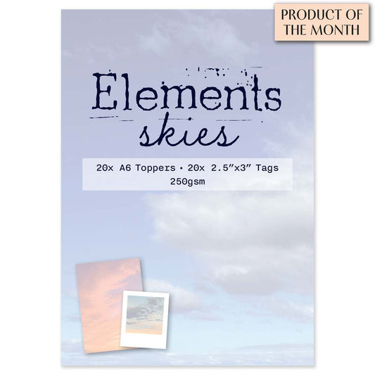 Elements - Skies A6 Toppers & Tags Card Pack