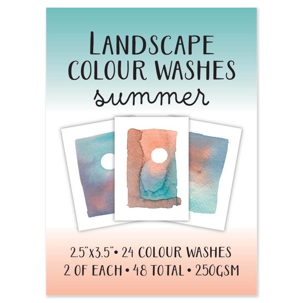 2.5" x 3.5" Summer - Landscape Colour Washes