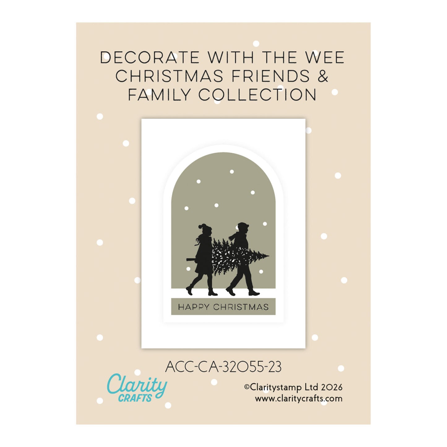 Christmas Bell Jar Card Pack 2.5" x 3.5" with FREE Embedder - 48 Pieces