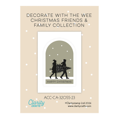 Christmas Bell Jar Card Pack 2.5" x 3.5" with FREE Embedder - 48 Pieces