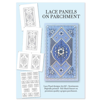 Lace Panels on Parchment (Printed Parchment Collection)