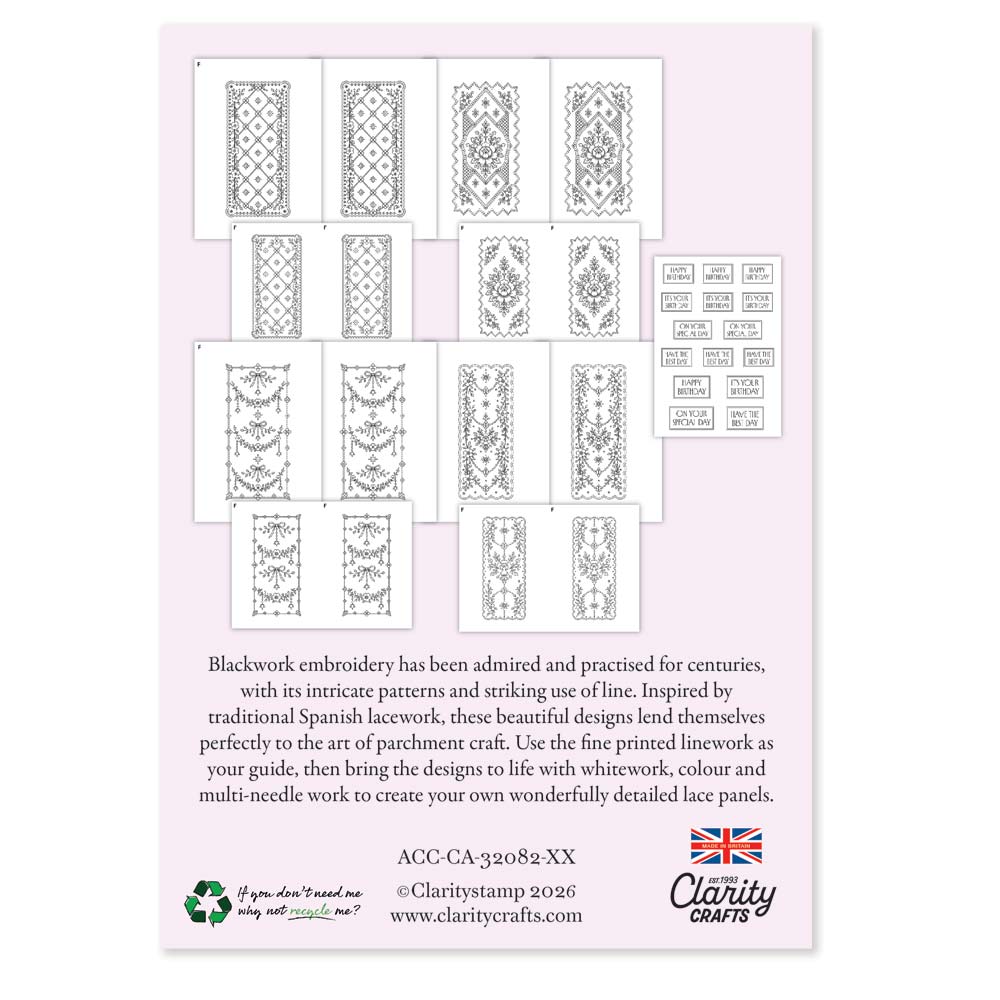 Lace Panels on Parchment - Spring (Printed Parchment Collection)