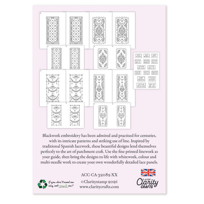 Lace Panels on Parchment - Spring (Printed Parchment Collection)