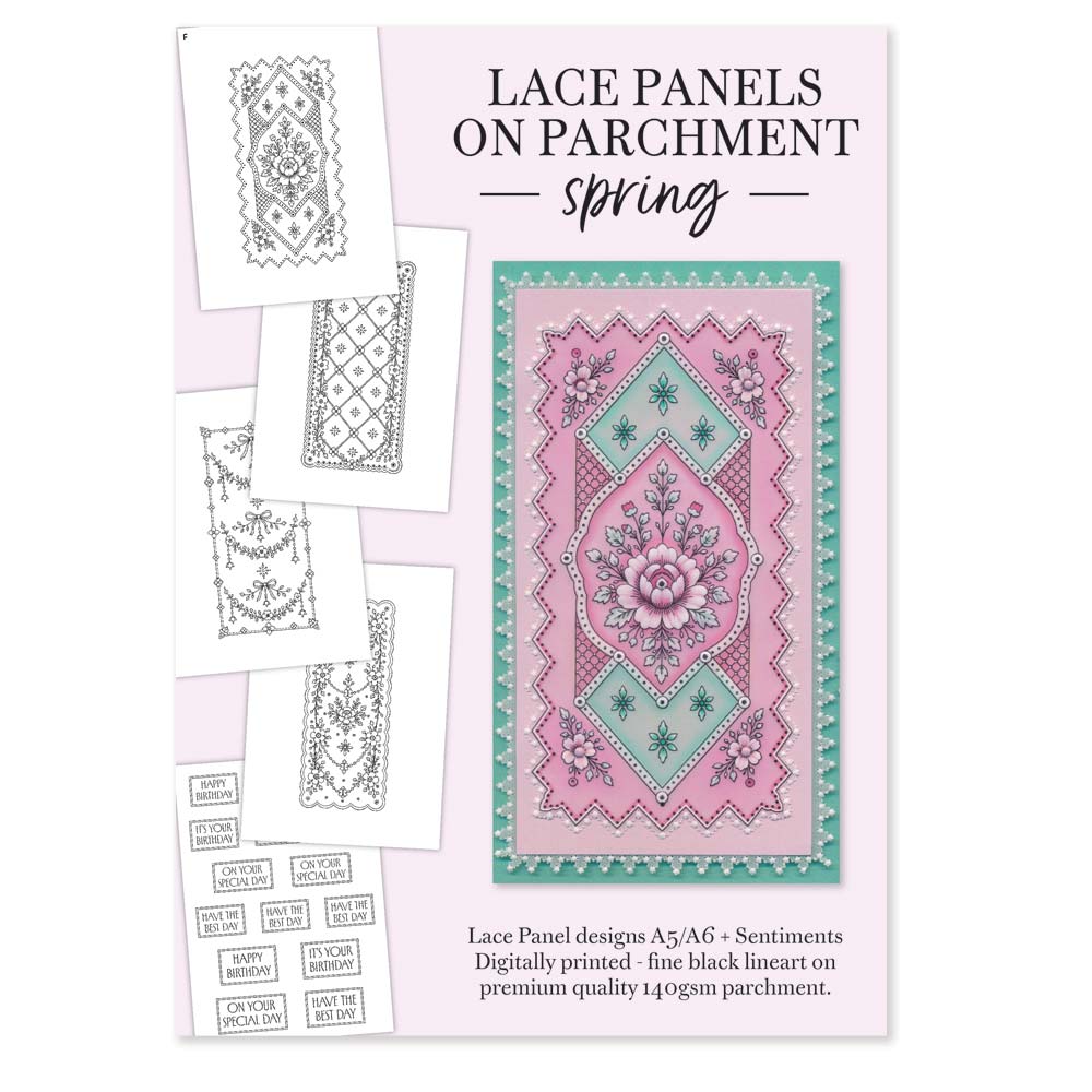 Lace Panels on Parchment - Spring (Printed Parchment Collection)