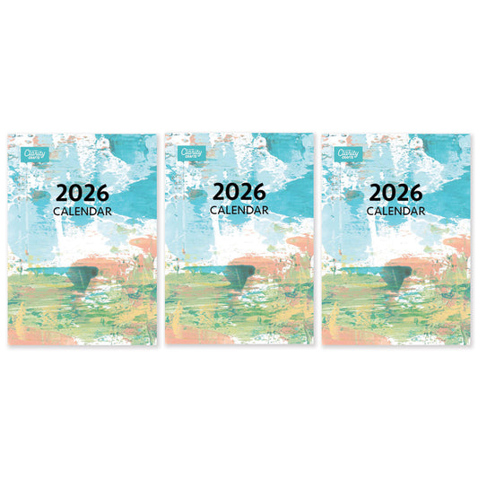 3x A4 Clarity Build a Calendar 2026 with 14x Card