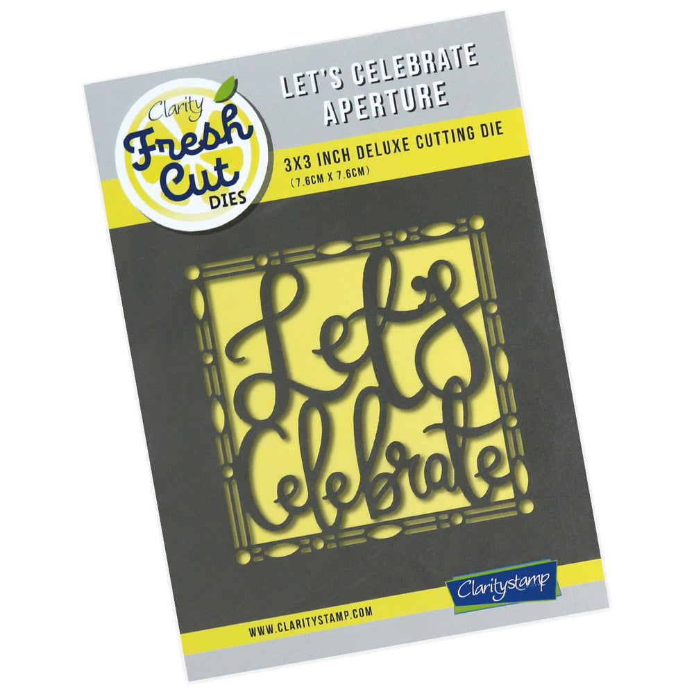 New Design Dies - 12 - Let's Celebrate Aperture Die 3" x 3"