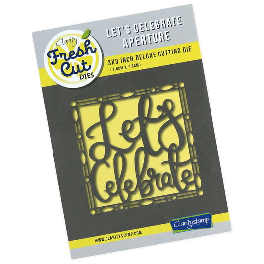 New Design Dies - 12 - Let's Celebrate Aperture Die 3" x 3"