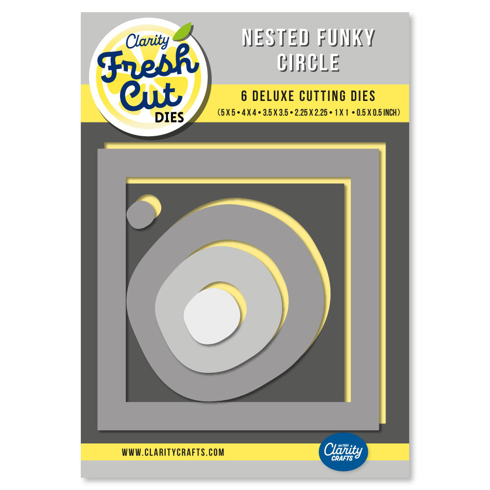 Nested Funky Circle Felt Die Set