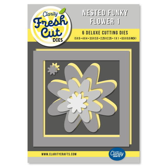 Nested Funky Flower 1 Felt Die Set