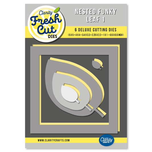 Nested Funky Leaf 1 Felt Die Set