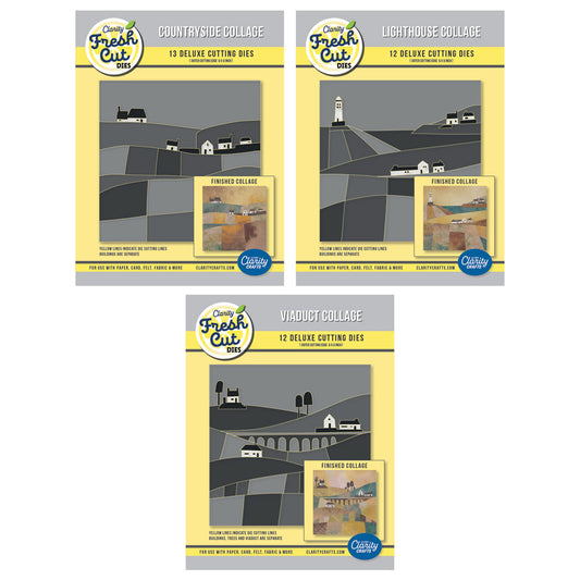 Countryside, Lighthouse & Viaduct Collage Die Collection