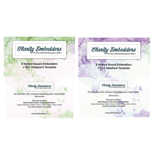 Nested Square & Round Embedders with Geo Templates Duo