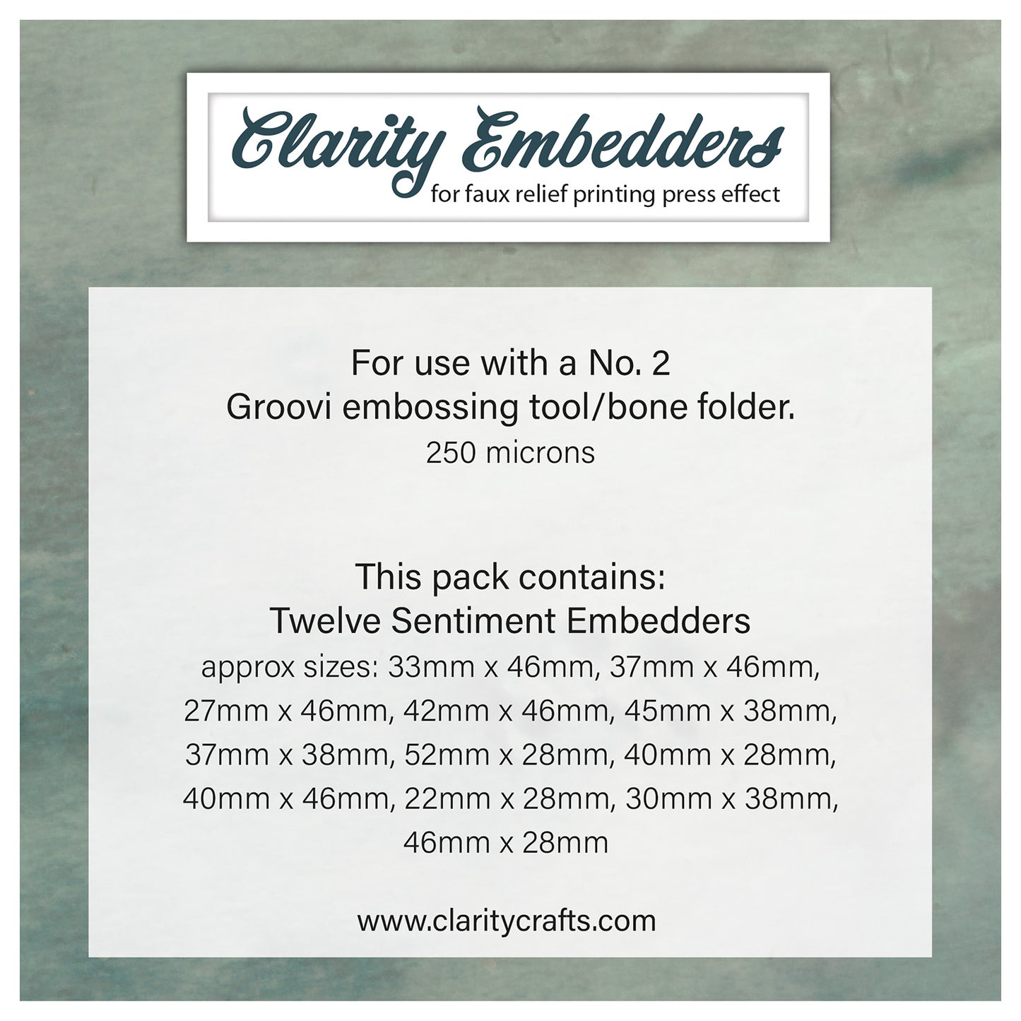 Tall Sentiment Embedder Stencil