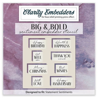 Big & Bold Sentiment Embedder Stencil