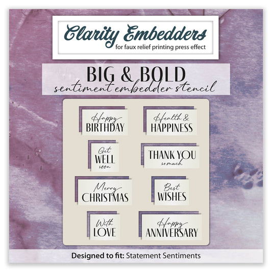 Big & Bold Sentiment Embedder Stencil