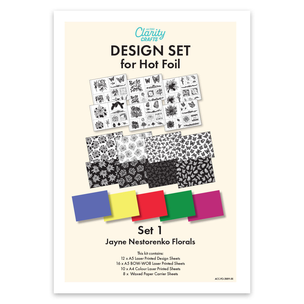 Designs for Hot Foil - Set 1 - Jayne Nestorenko Florals Collection