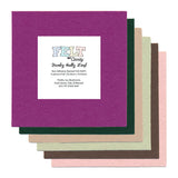 Felt by Clarity - Funky Holly Leaf Mixed Set - 6" x 6" Non-Adhesive Backed Felt x6