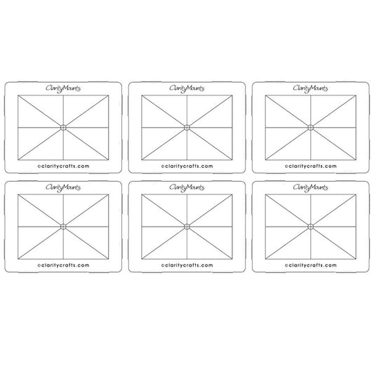 3.5" x 4.5" Clarity Mega Mount Set of 6