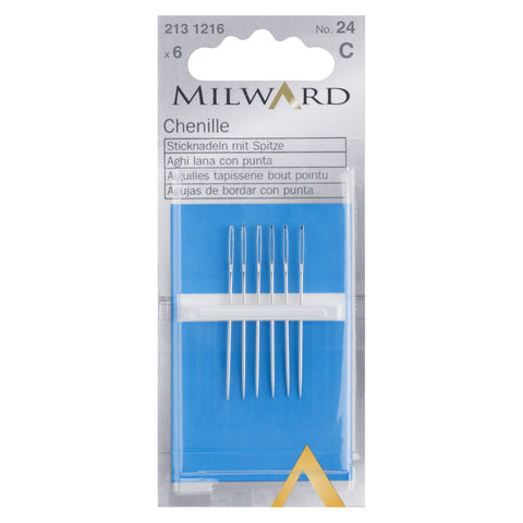 Milward Chenille No. 24 Needles x6