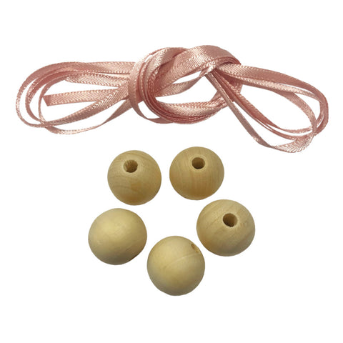 Wooden Heads & Ribbon - Love