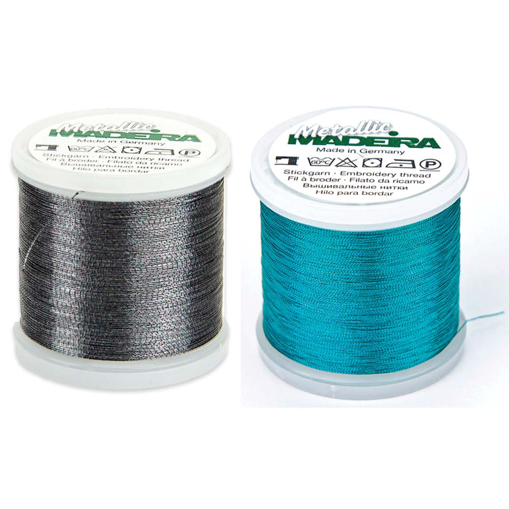 Black & Turquoise Embroidery Thread