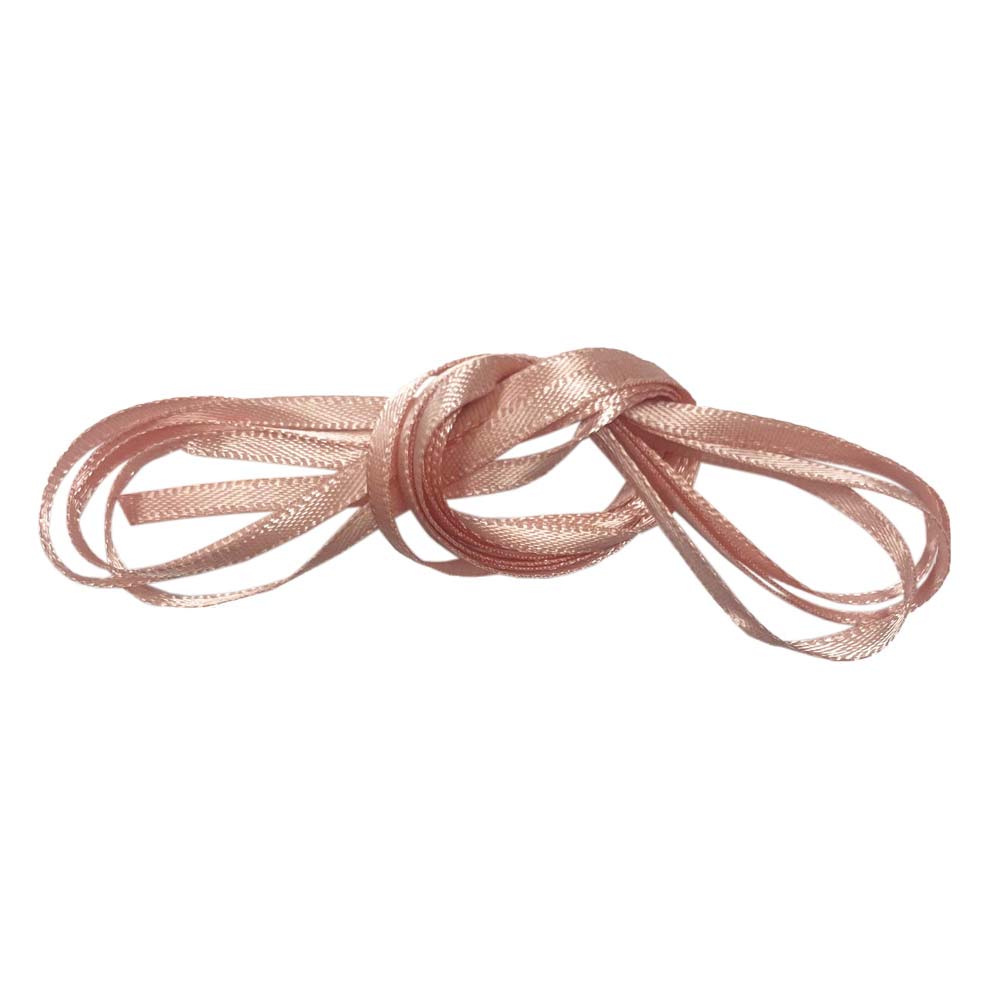 Pink 3mm Double Sided Satin Ribbon - 3 Metres
