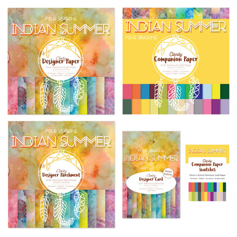 Indian Summer Designer Paper, Parchment & Card Collection