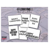 Set 5 - Quotes - Celebrations 1 - Printed Postcards