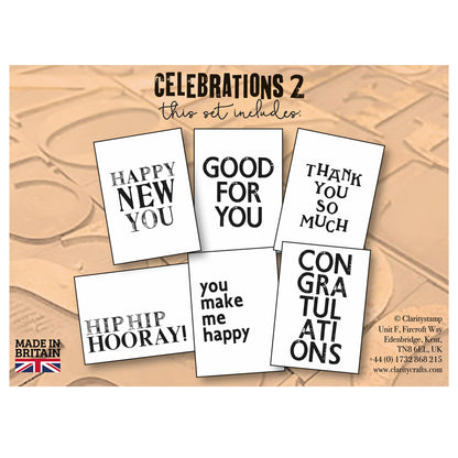Set 6 - Quotes - Celebrations 2 - Printed Postcards