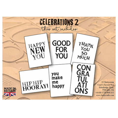 Celebrations 2 - Slow Down with Clarity Quotes Postcards Set 6