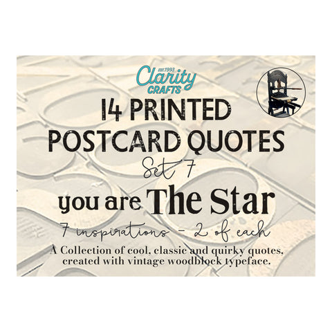 Set 7 - Quotes - You Are the Start - Printed Postcards