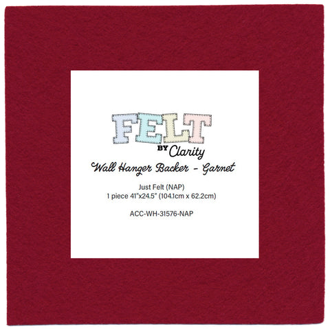 Felt by Clarity - Wall Hanger Backer - Garnet 41" x 24.5" Non-Adhesive Backed Felt x1