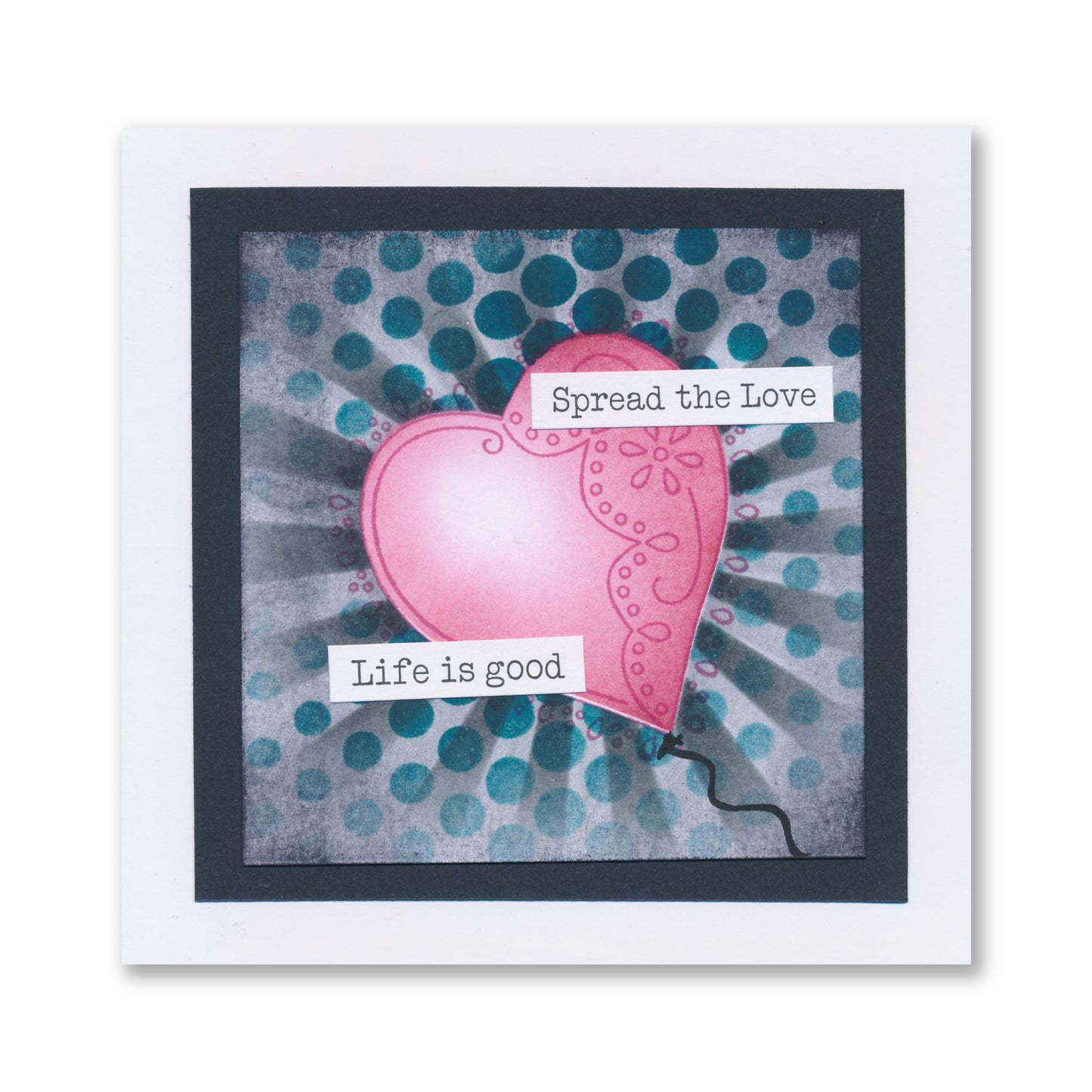 Barbara's Loving Heart A5 Stamp & Mask Set