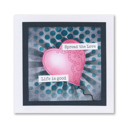 Barbara's Loving Heart A5 Stamp & Mask Set