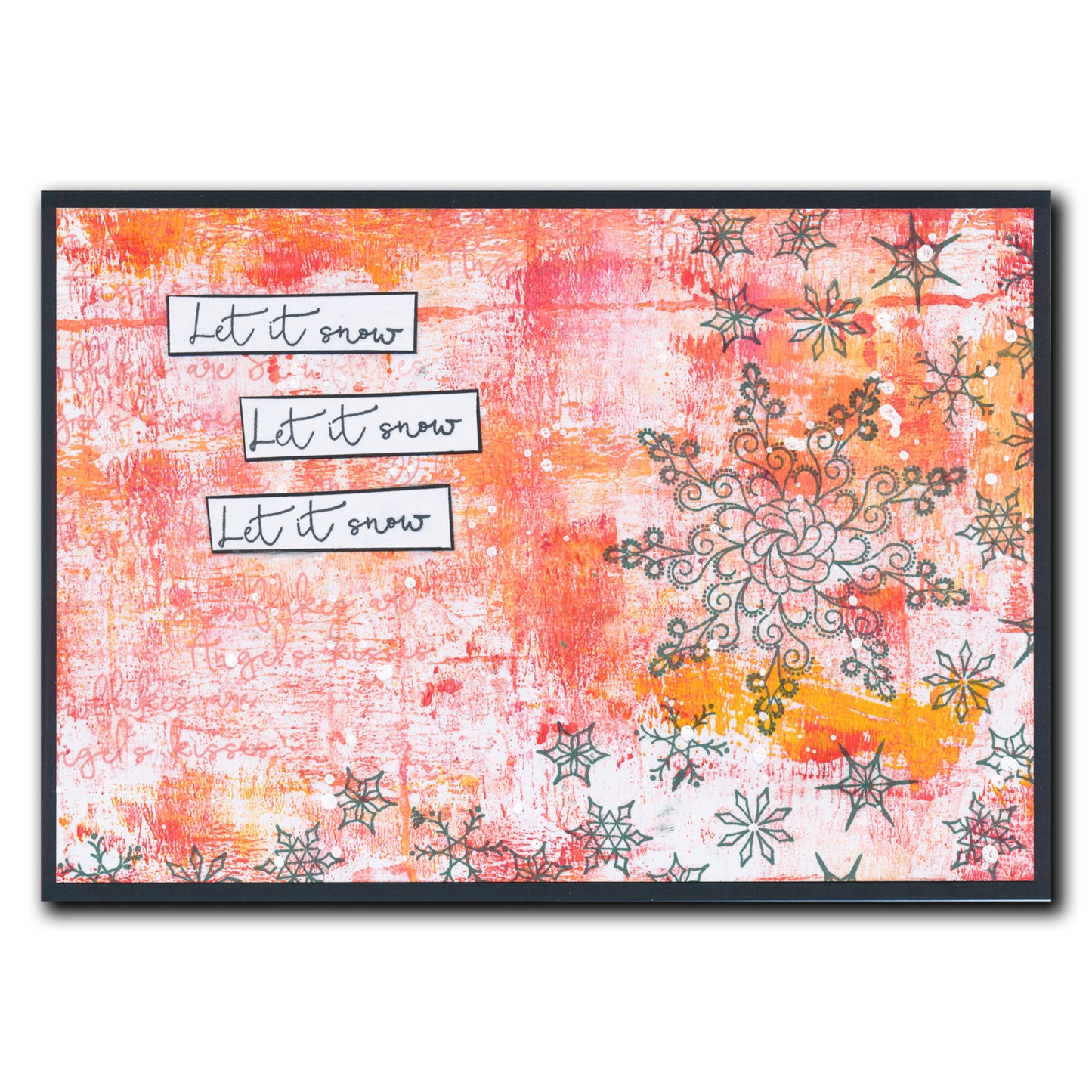 Linda's Snowflake Kisses - Christmas Compendium A6 Stamp Set