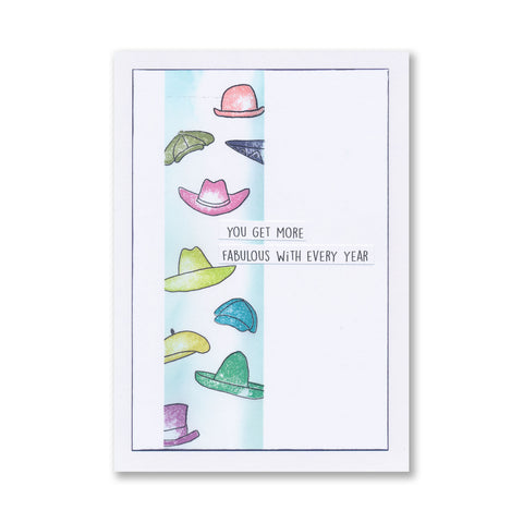 BIP the Bear Wears Many Hats A5 Square Stamp & Mask Set