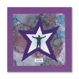 Felt by Clarity - Funky Star Mixed Set - 6" x 6" Non-Adhesive Backed Felt x6