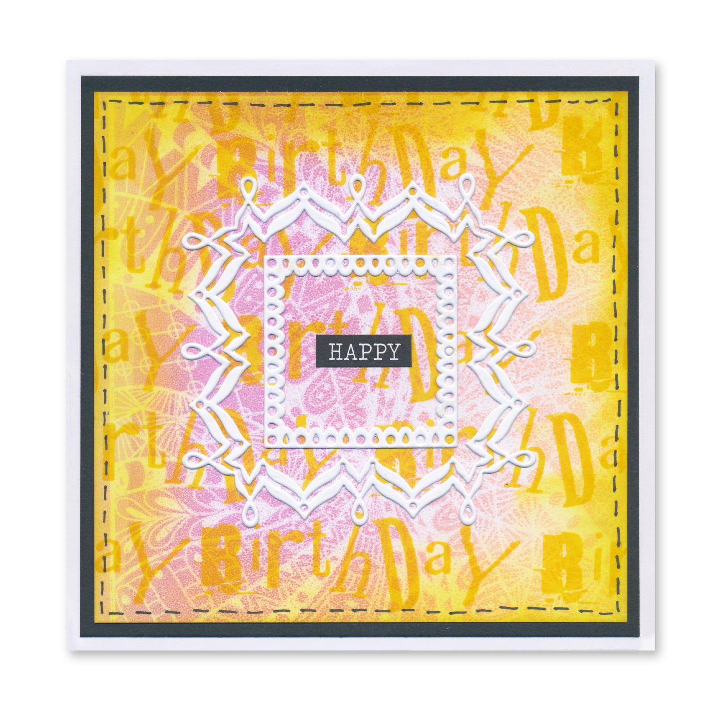 Mini Mandala Squares Set 2 Clarity Fresh Cut Die