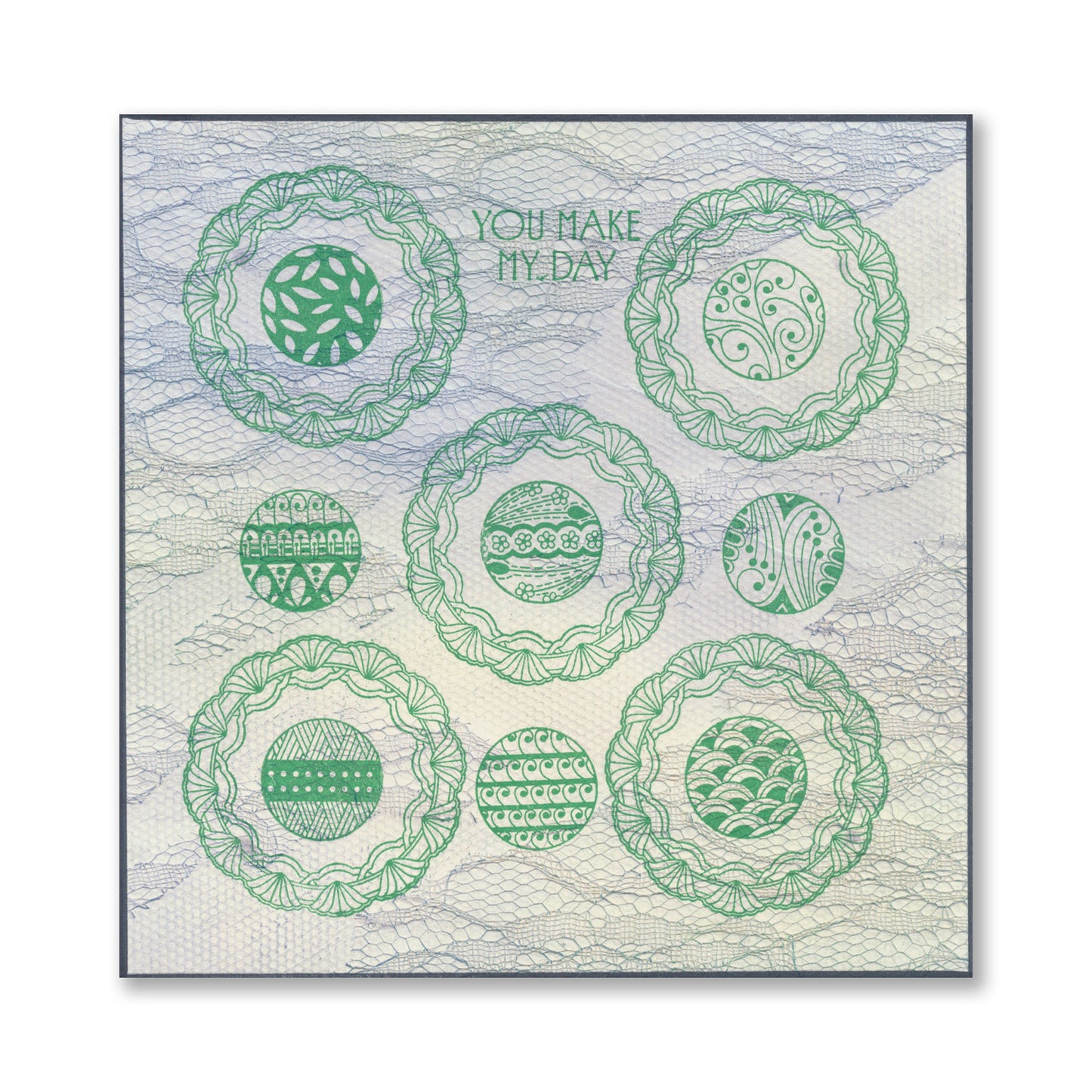 Art Deco Round Frames & Large Framework Circles Stamp & Stencil Duo