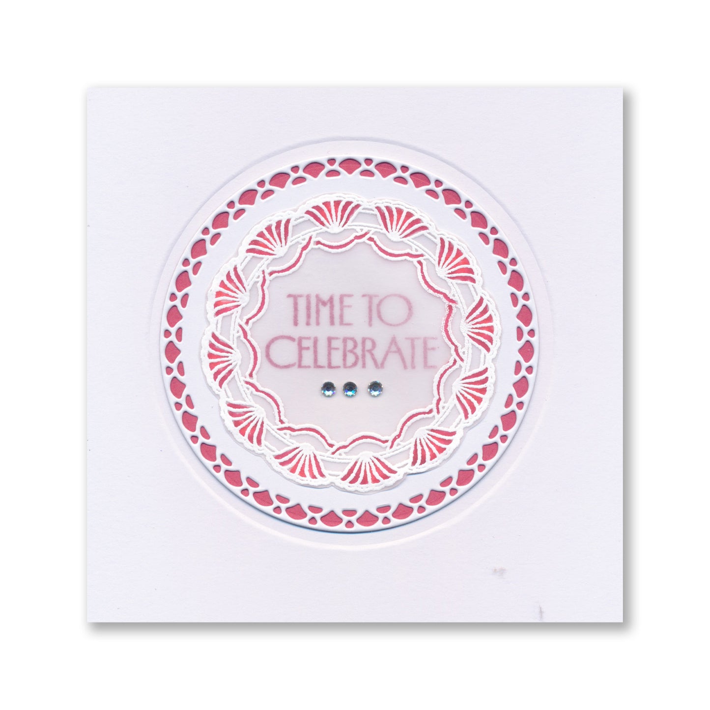 Art Deco Round Frames A5 Square Stamp Set