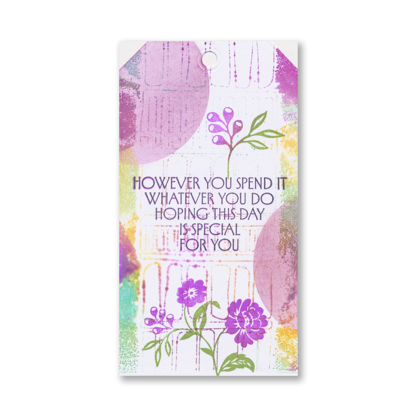 Art Deco Special Day Sentiments A5 Square Stamp Set