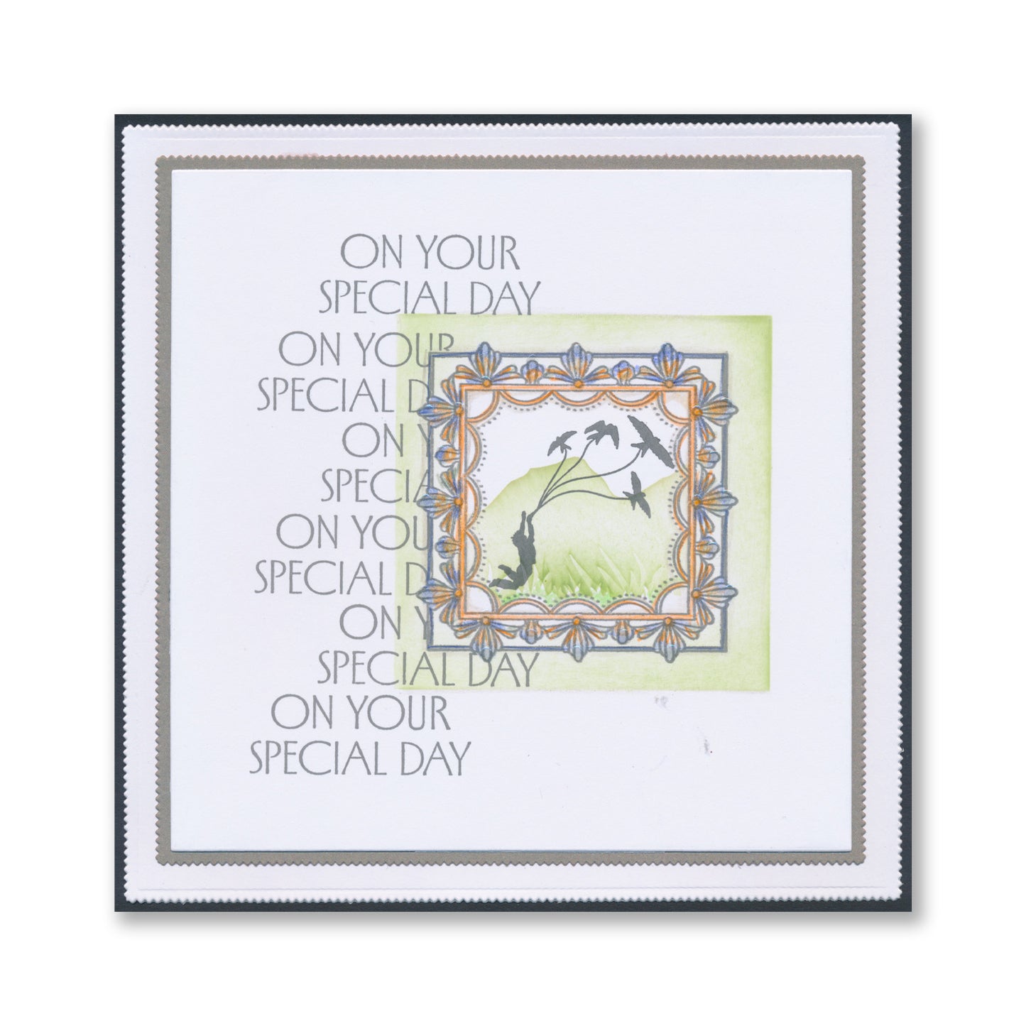 Art Deco Square Frames & Large Framework Squares Stamp & Stencil Duo