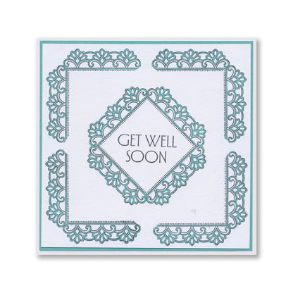 Art Deco Square Frames & Large Framework Squares Stamp & Stencil Duo