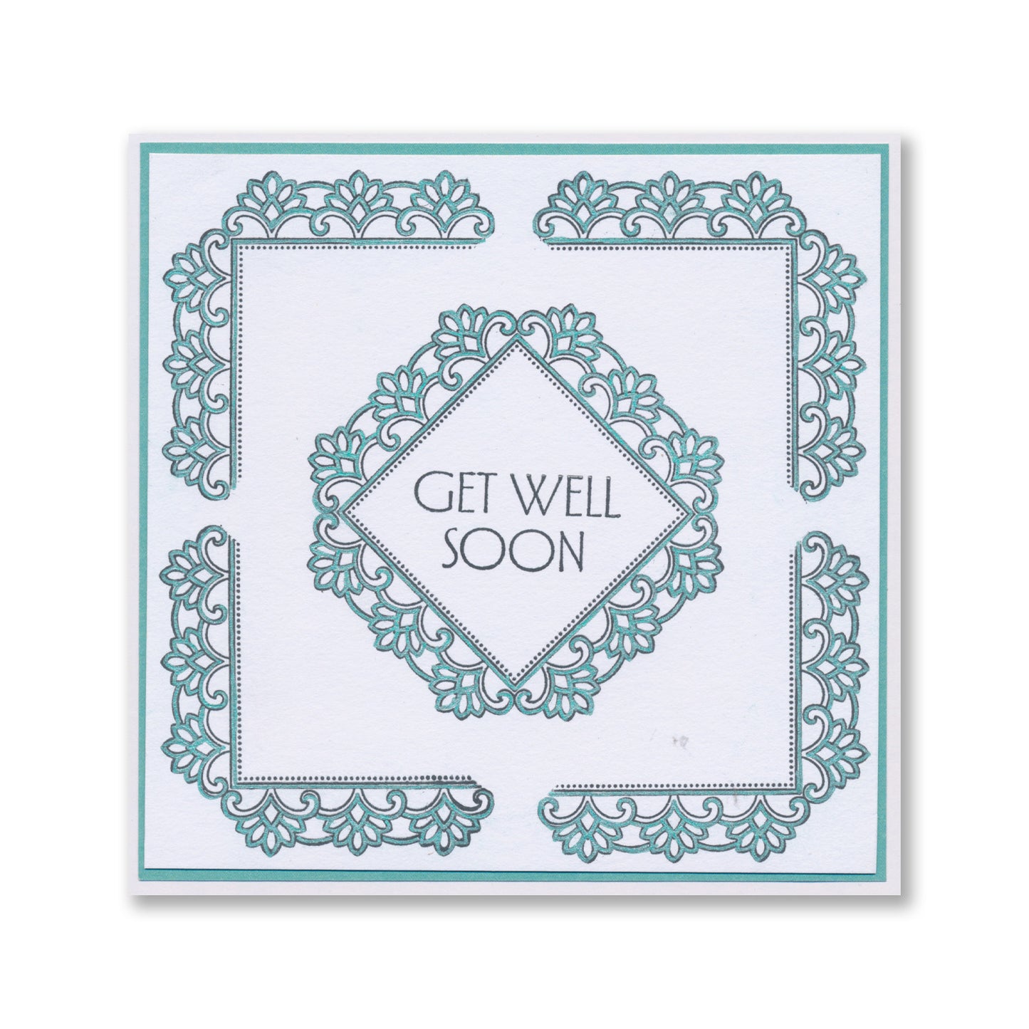 Art Deco Square Frames A5 Square Stamp Set