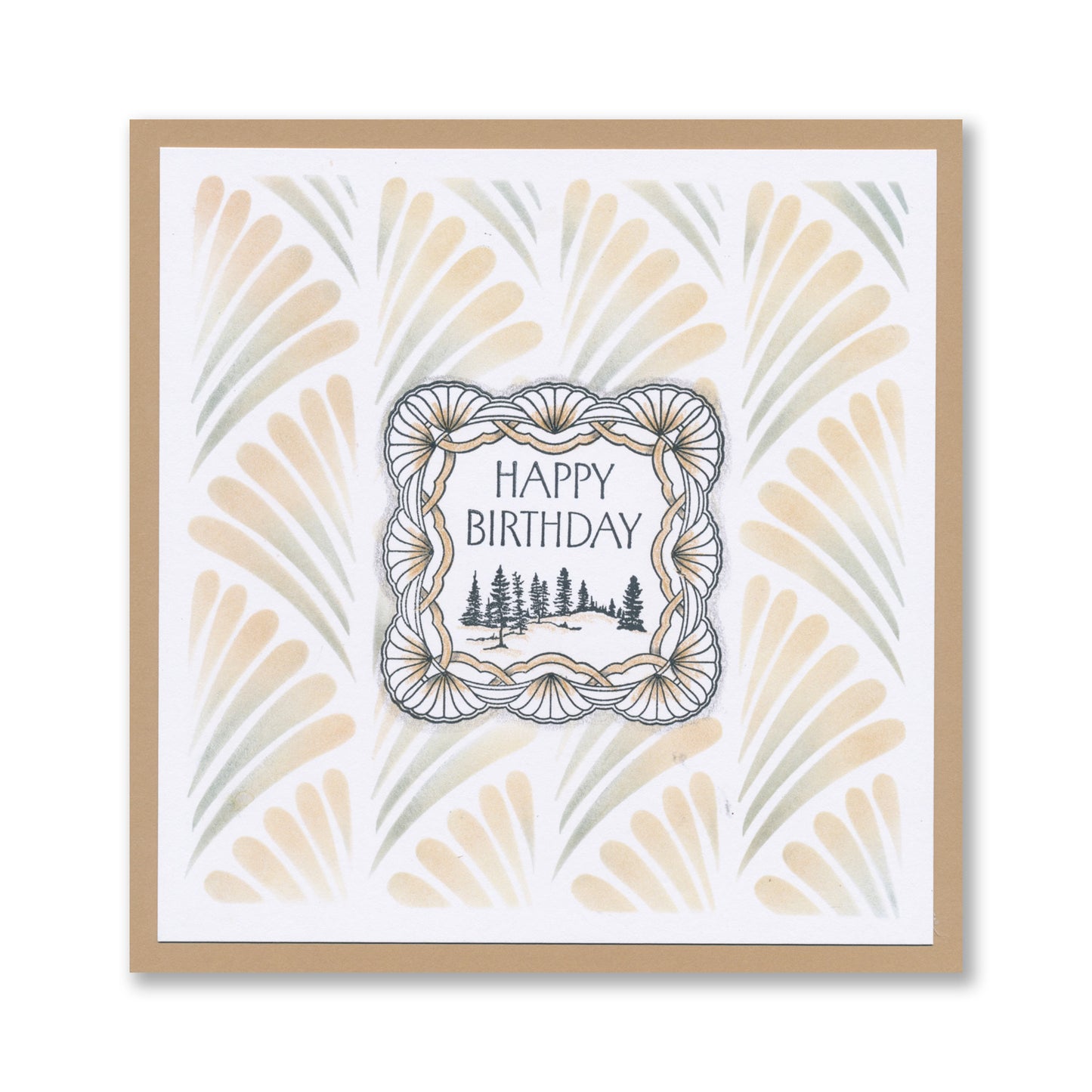 Art Deco Square Frames & Large Framework Squares Stamp & Stencil Duo