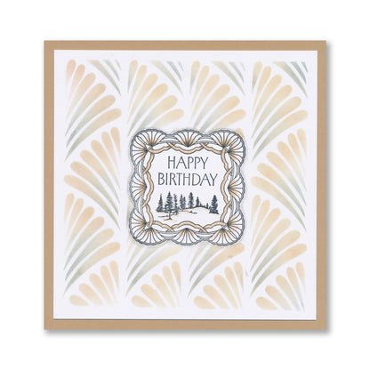 Art Deco Square Frames A5 Square Stamp Set