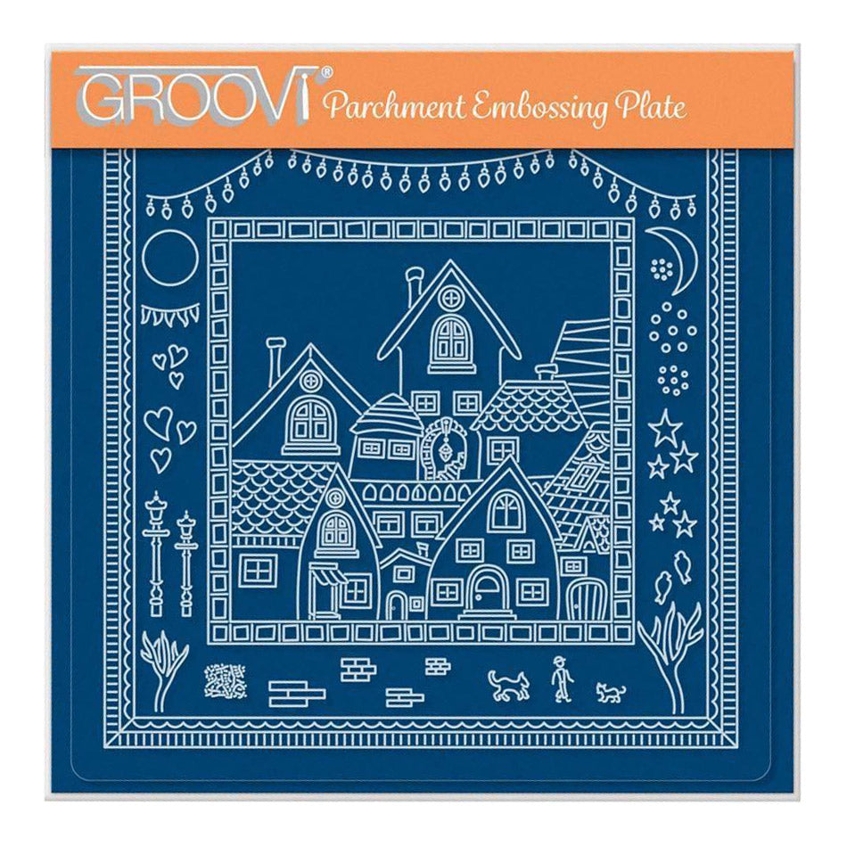 Barbara's SHAC About Town A5 Square Groovi Plate